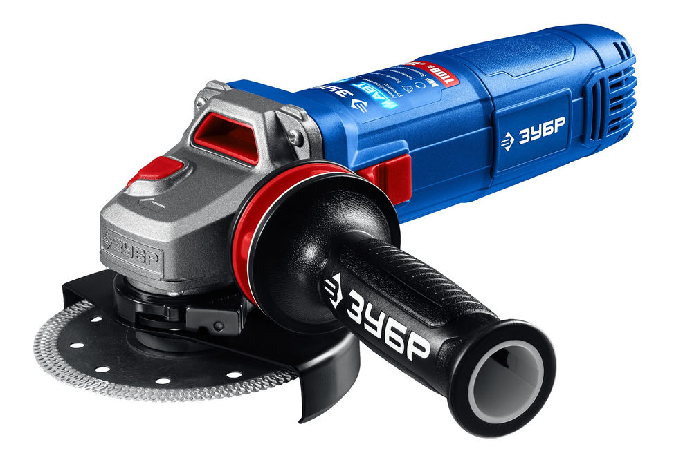 УШМ 1100 Вт d125 мм регулировка оборотов фланец МИГ ЗУБР Профессионал УШМ-П125-1105 Э