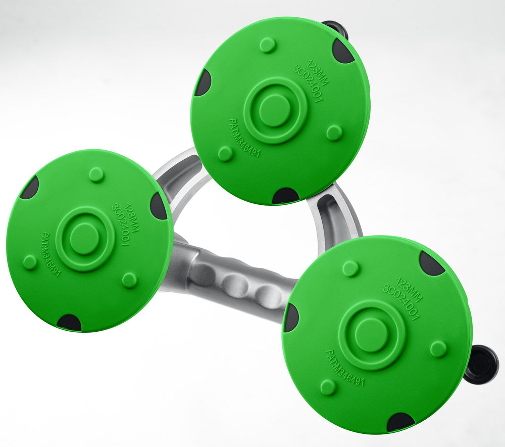 Подъемник тройной алюминиевый на присоске 140 кг Профессионал ЗУБР 33723-3