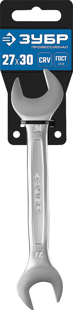 Ключ гаечный рожковый 27x30 мм Профессионал ЗУБР 27010-27-30