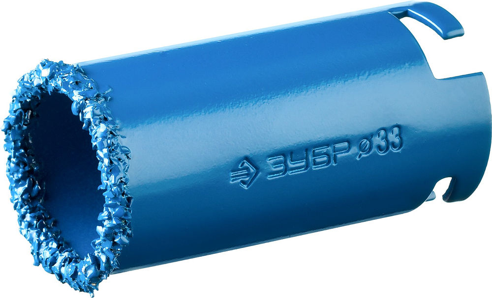 Коронка кольцевая 33 мм, L 55 мм, карбид вольфрама ЗУБР Профессионал 33350-33_z01  