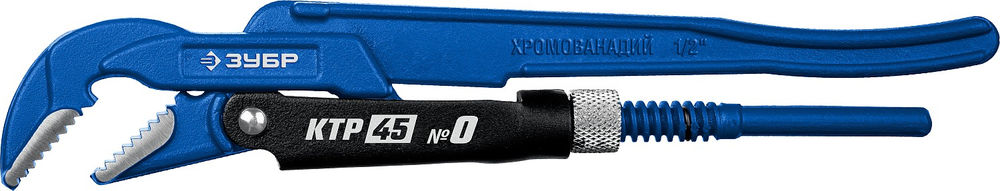 Трубный ключ с изогнутыми губками КТР-45, №0, 1/2, 330 мм ЗУБР Профессионал 27337-0_z02