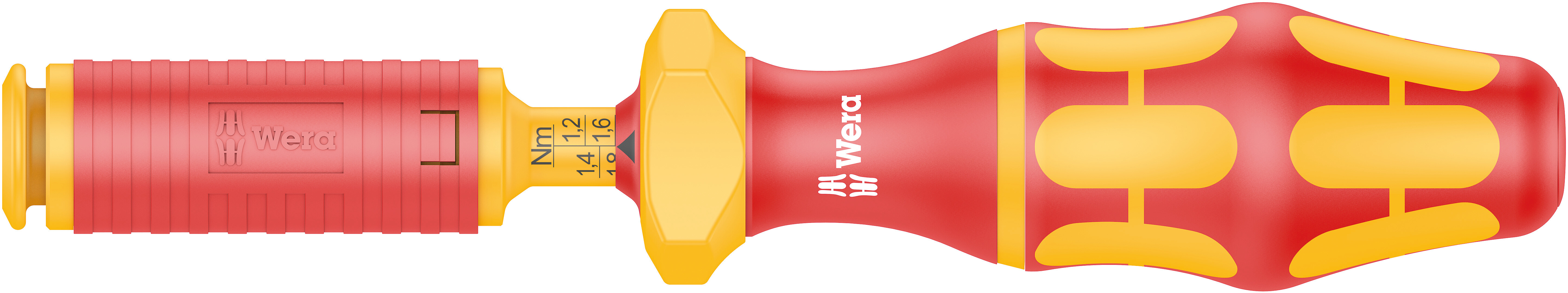 Отвёртка-битодержатель динамометрическая 1.2-3.0 Нм 9 мм шестигранник VDE Kraftform серия 7441 Wera WE-074750