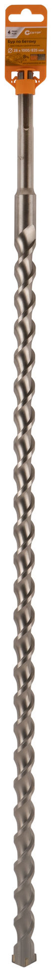 Бур по бетону CUTOP Profi Plus, SDS-Max с крестовым наконечником, 28x1000 мм (42-281000)