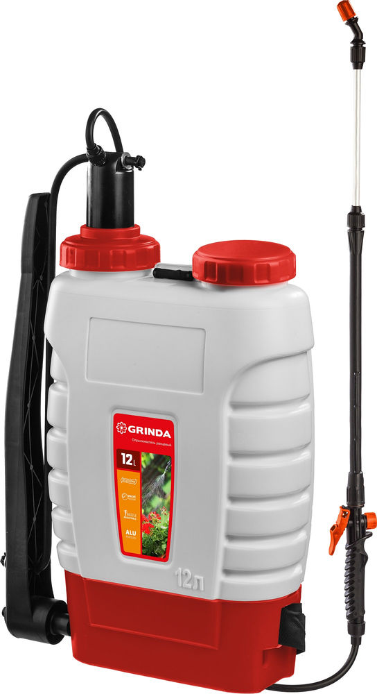 Ранцевый опрыскиватель KS-12, 12 л, с телескопическим удлинителем GRINDA 425217