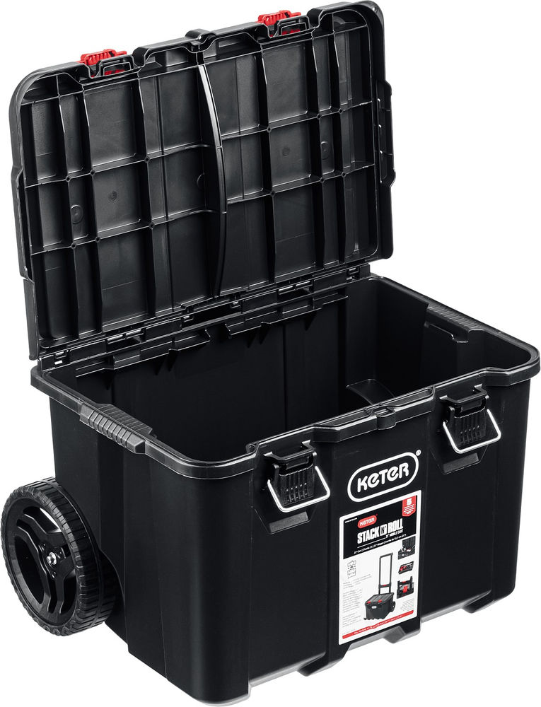 Ящик-тележка пластиковый 525 х 411 х 560 мм (21) на колесах STACKNROLL KETER 38397