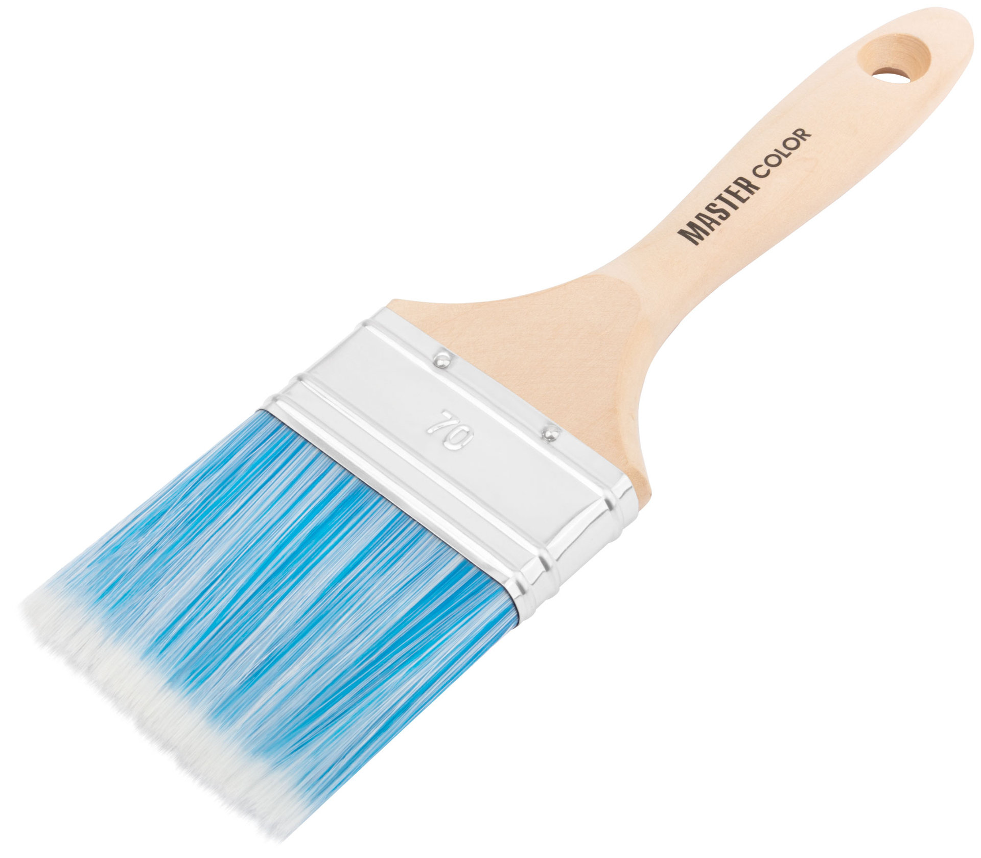 Кисть флейцевая, толщ. 18 мм, ПБТ-щетина, нерж. обжим, ширина 70 мм (30-0035д)