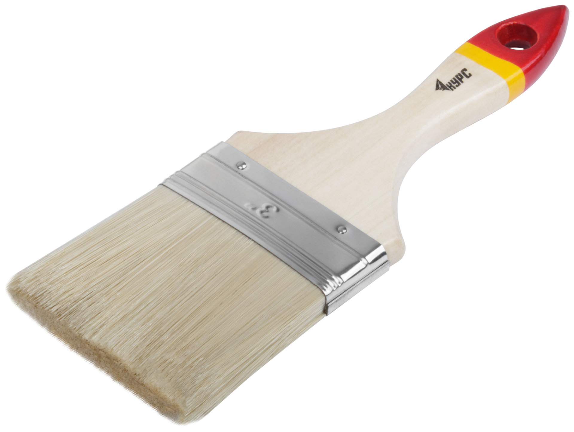 Кисть флейцевая Модерн, иск. щетина, деревянная ручка 3 (75 мм) (00867)