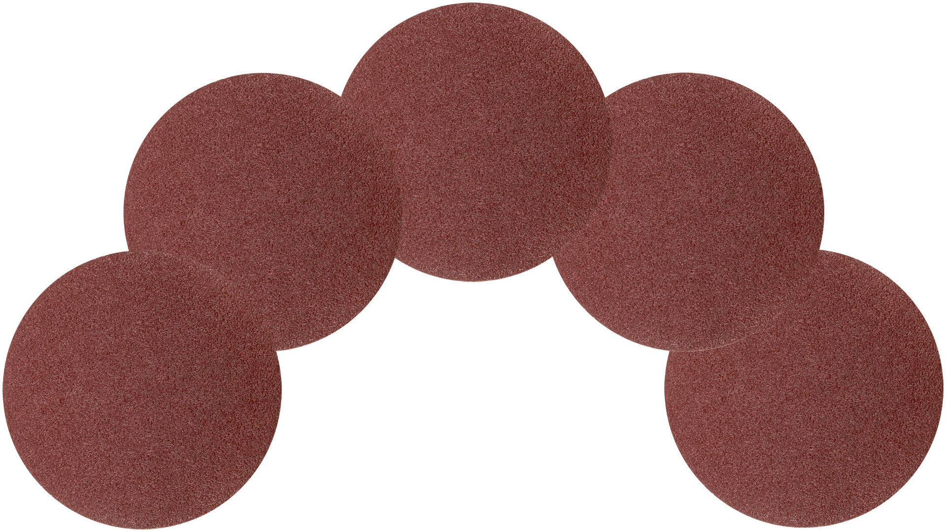 Круги шлифовальные сплошные (липучка), алюминий-оксидные, 150 мм, 5 шт. Р 36 (39801)