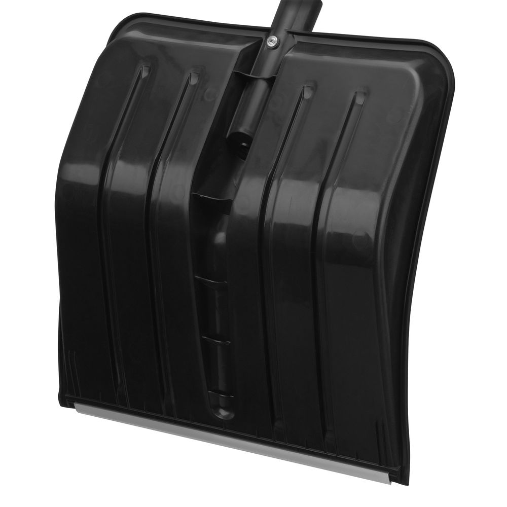 Лопата для уборки снега, полипропилен, 405х410х1470 мм, деревянный черенок (61688)