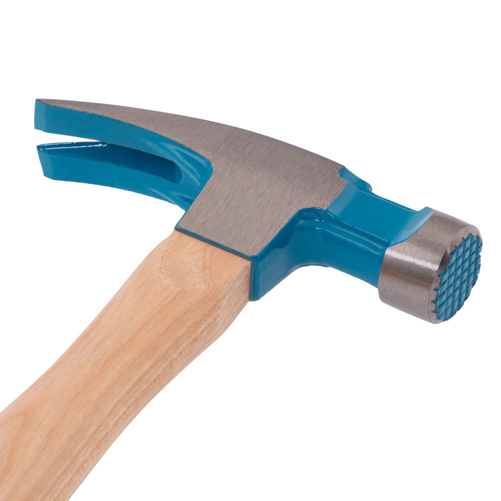 Молоток-гвоздодер, 380 г, угол 75, магнит, обрезиненная рукоятка AMERICAN HICKORY GROSS (10413)