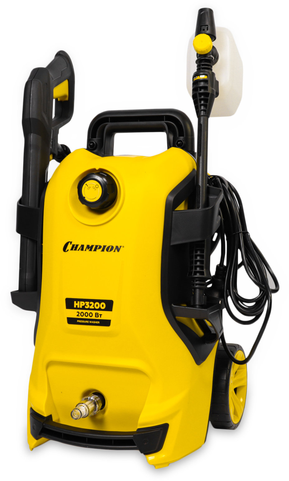 Мойка CHAMPION HP3200 (2,0кВт 105бар t 40С 5,5л/мин 15,3кг асинхронный, пеногенератор) (HP3200)