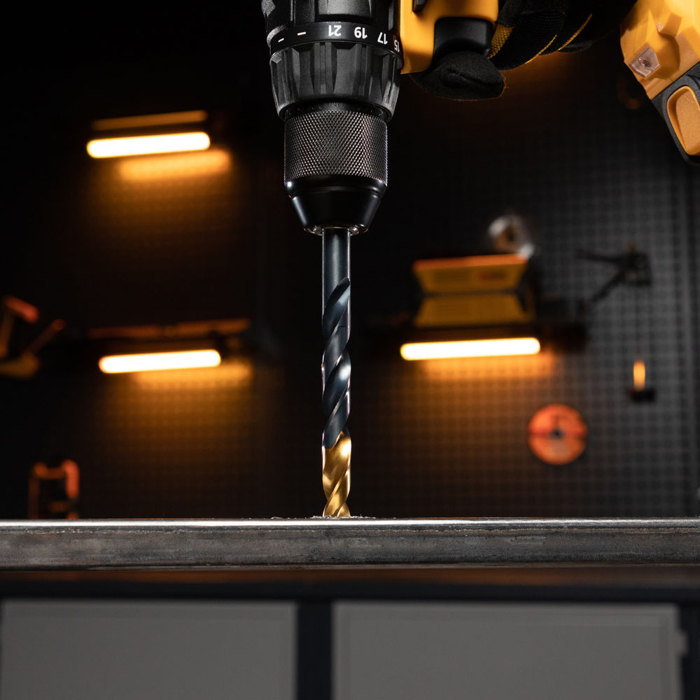 Набор сверл по металлу, 1-13 мм, HSS-Tin, Golden Tip, 25 шт Denzel (72323)