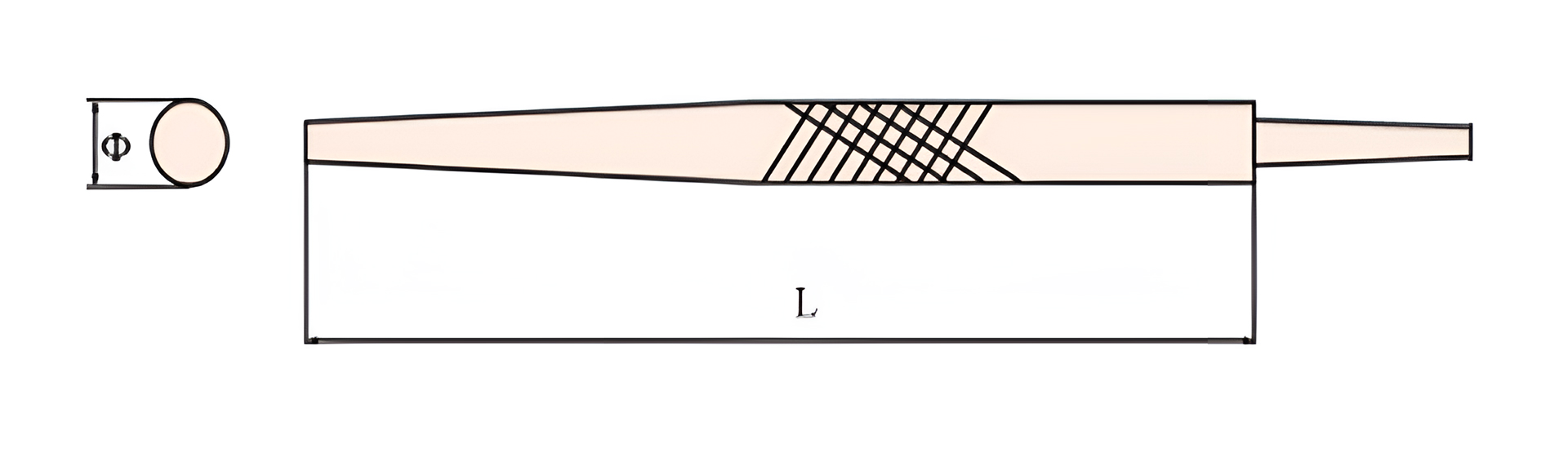 Напильник круглый 9,5х300мм BeCu искробезопасный 219-1008, HORTZ