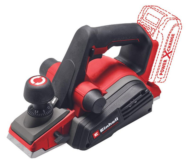 Рубанок аккумуляторный Einhell PXC TP-PL 18/3 Li BL,18В,82мм,0-3мм,без АКК и ЗУ (4345405)