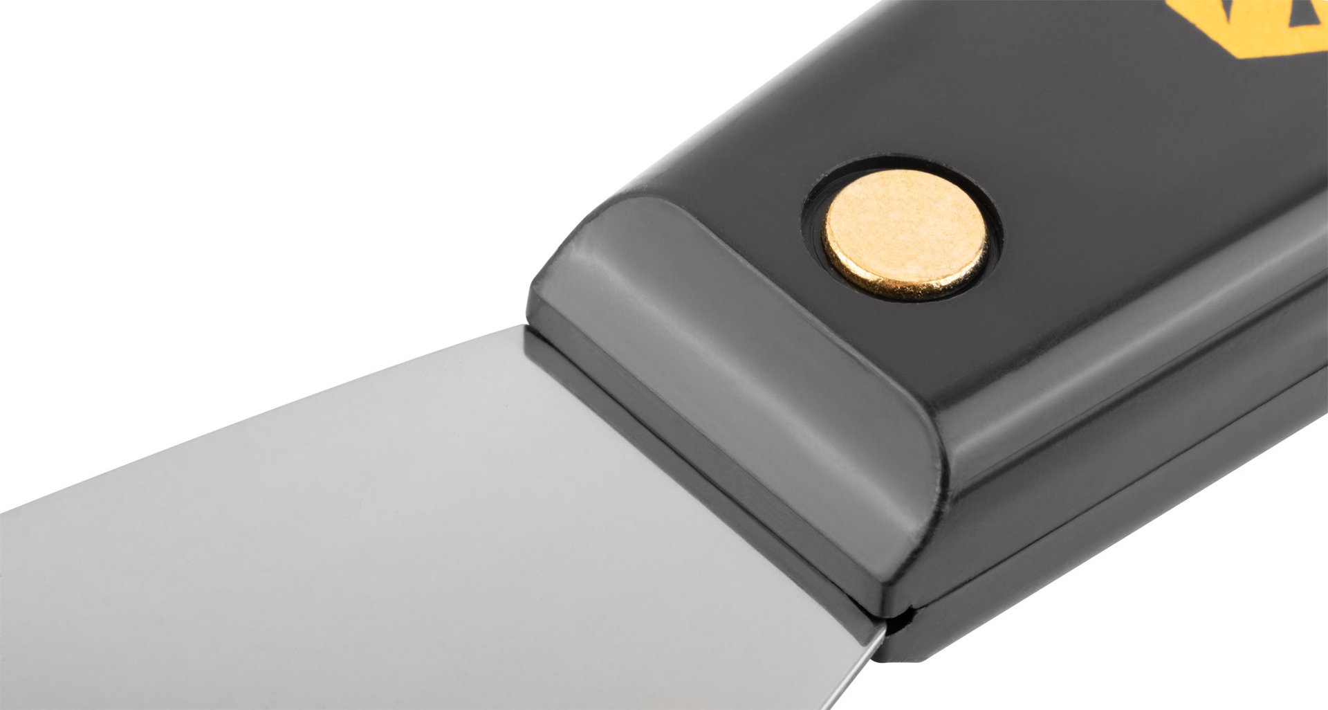 Шпатель для удаления ржавчины Профи, толщ. лезвия 1 мм, пластик.ручка с метал.бойком 2 (50 мм) (06390)