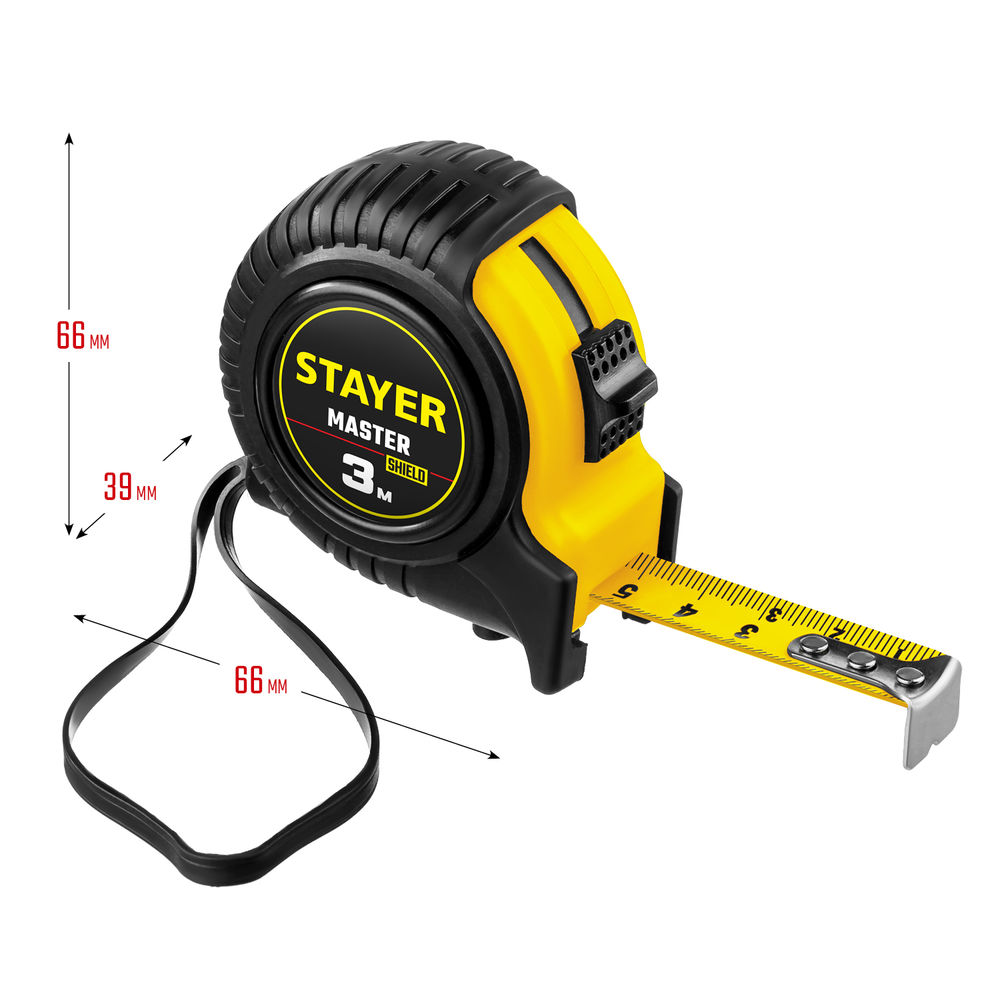 Рулетка 3 м х 16 мм STAYER 34025-03