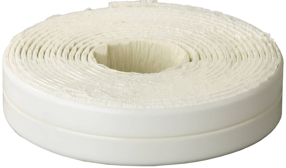 Лента бордюрная 3.35 м х 22 мм х 3.35 м, профиль L, белая, для ванн и раковин STAYER Professional 12341-11-11