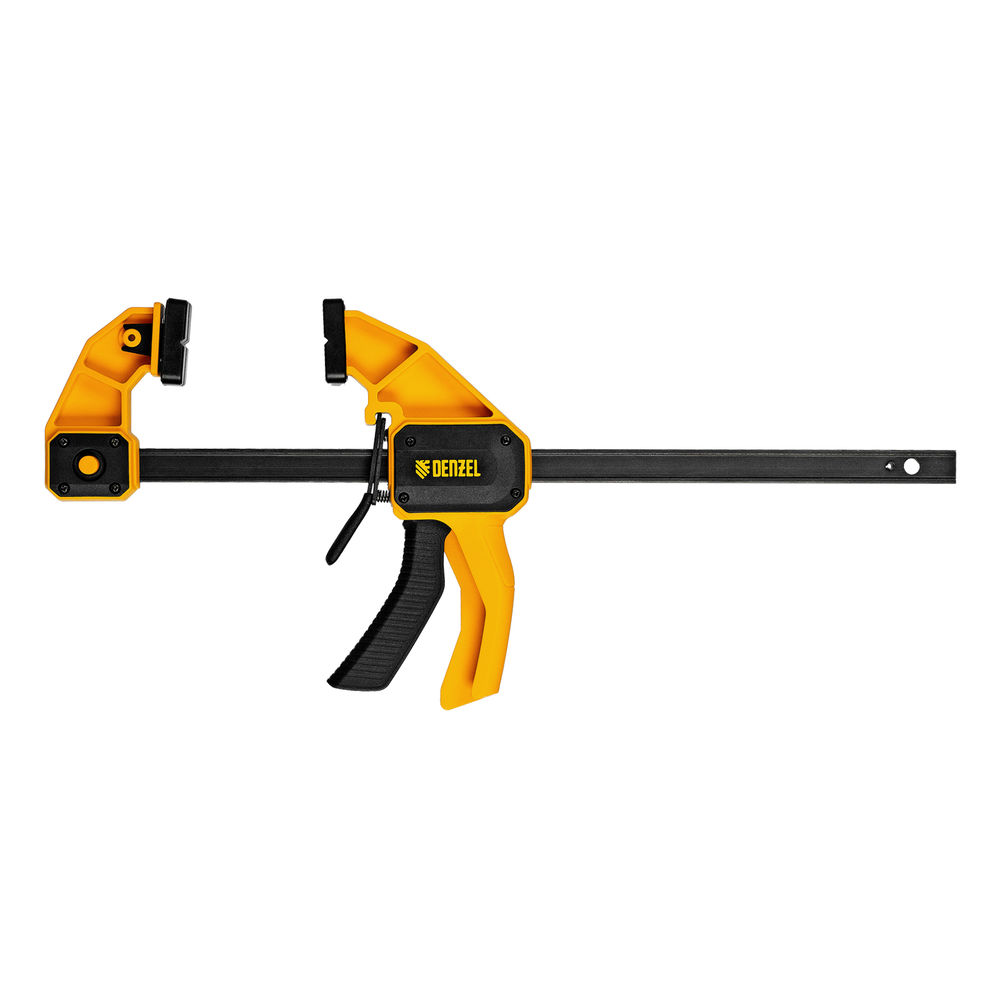 Струбцина F-образная, быстрозажимная, 300 х 80 мм, усиленный нейлоновый корпус Denzel (20506)