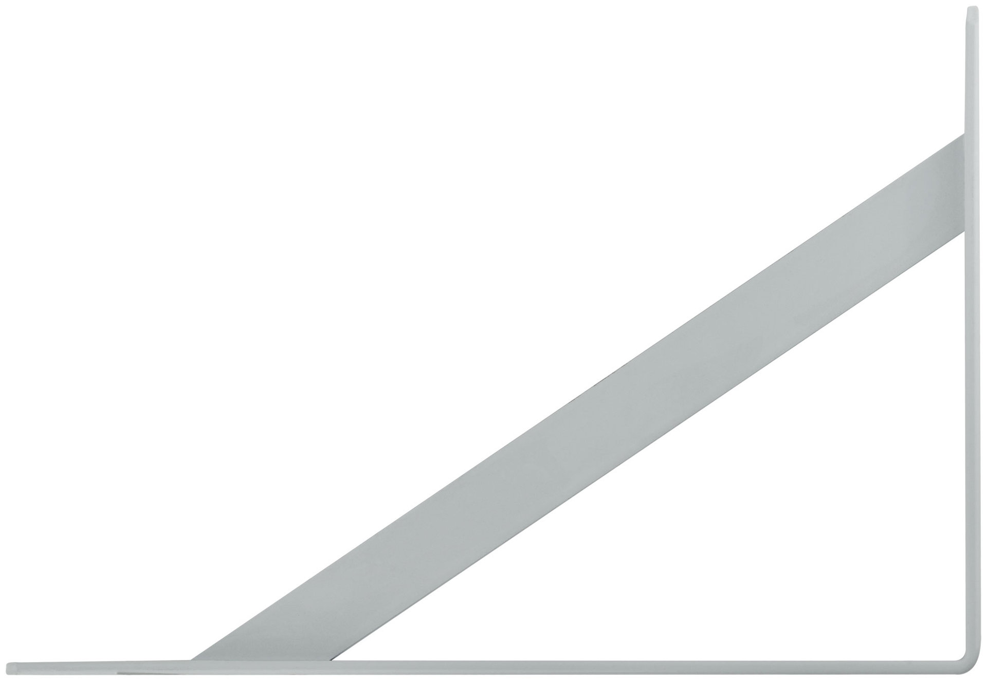 Уголок-кронштейн усиленный белый 300х200 мм (66087)