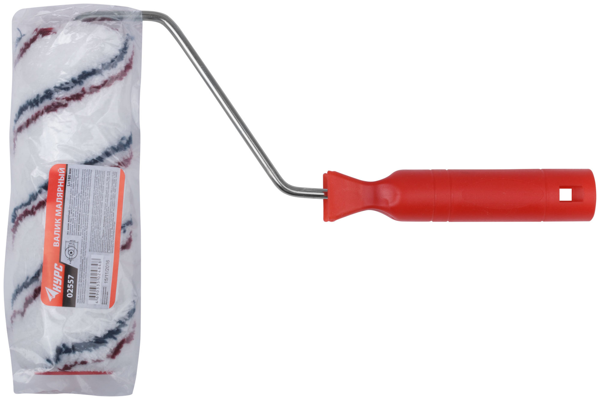 Валик микроволокно, стержневая система, диам. 40/62 мм, ворс 11 мм, бюгель 6 мм, 180 мм (02557)