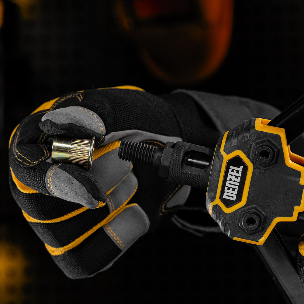 Заклепки резьбовые, стальные, оцинкованные, М12, пластиковый кейс, 25 шт. Denzel (40606)