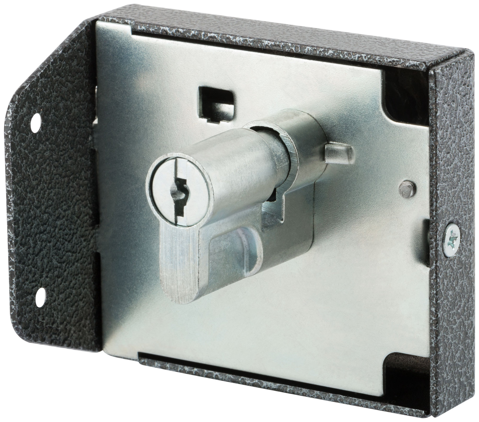 Замок накладной Зенит ЗН1-2, серебро (66941)