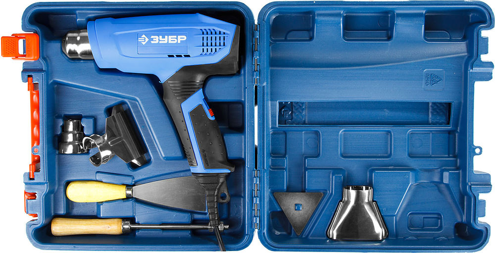 Фен технический 2000 Вт дисплей кейс Профессионал ЗУБР ФТ-П2000 М2ДК