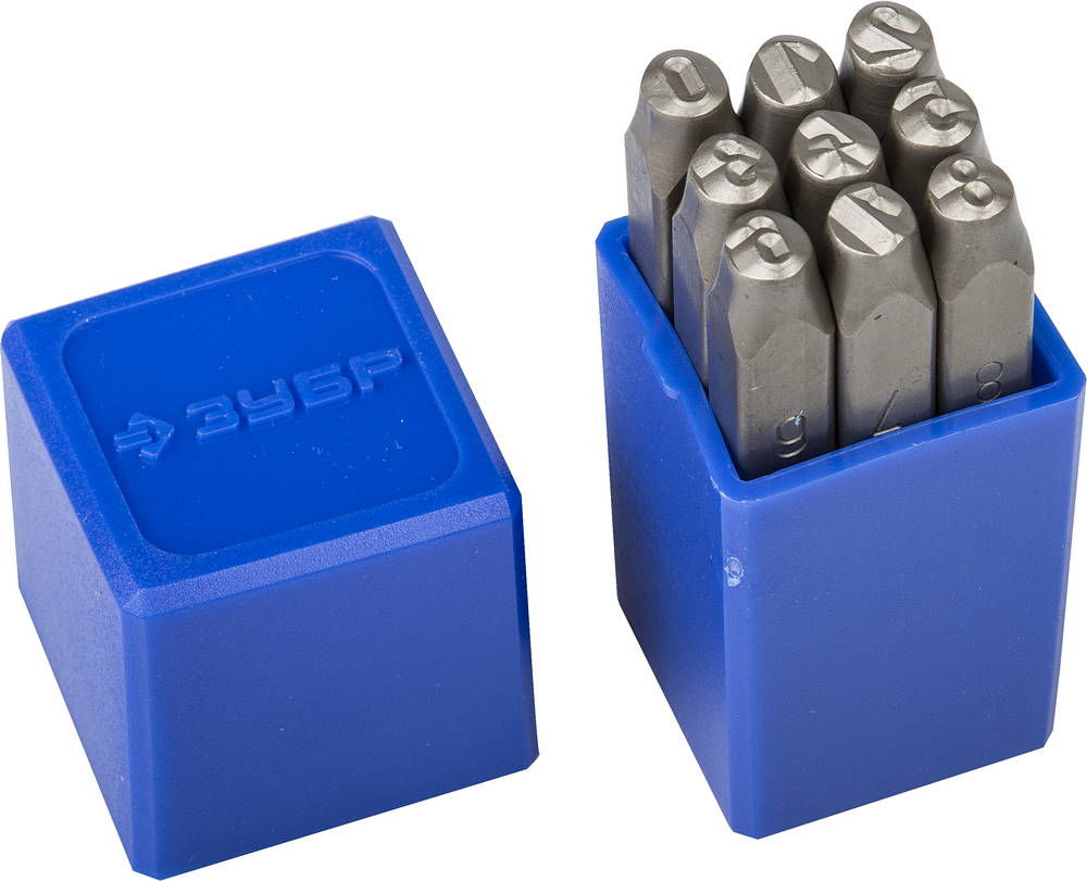 Клейма штамповочные цифровые 5 мм арабские Профессионал ЗУБР 21501-05