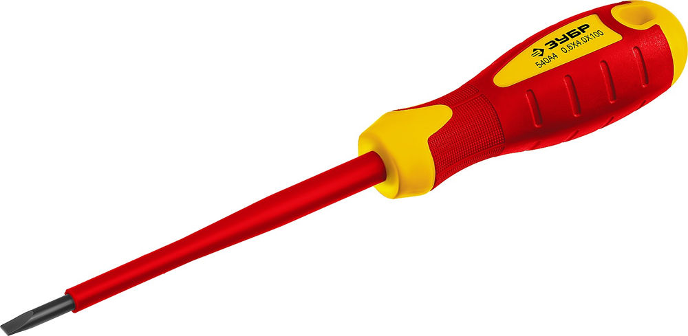 Отвертка диэлектрическая Профессионал ЗУБР 25261-4.0-100