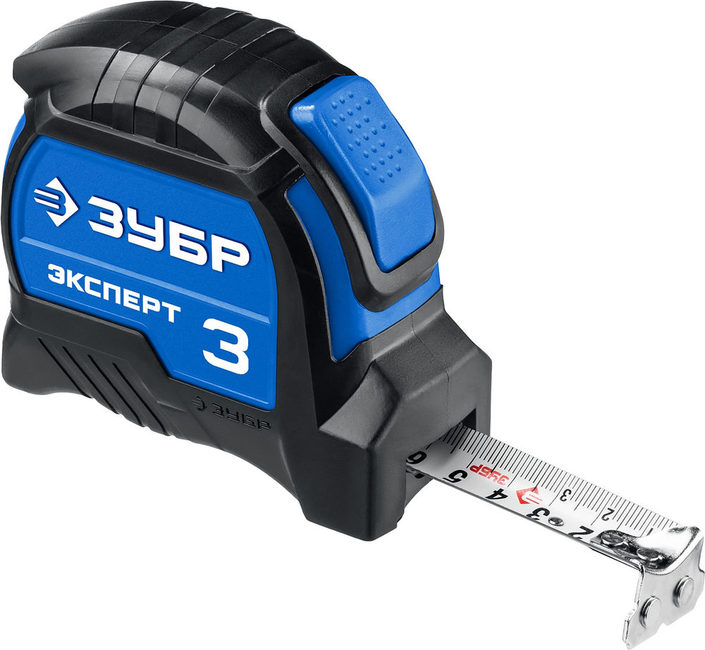 Рулетка с автостопом 3 м х 16 мм Профессионал ЗУБР ЭКСПЕРТ 34057-03-16