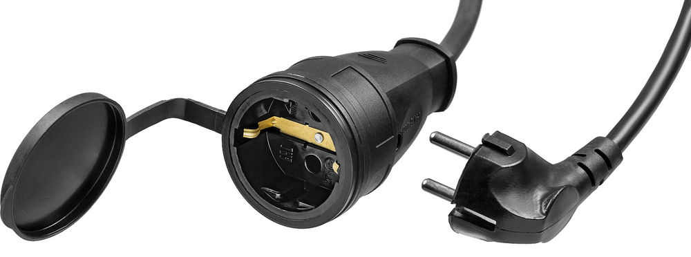 Удлинитель-шнур силовой КГ-325-Ш КГ 3 x 2.5 мм2, 30 м, 4000 Вт, IP44 ЗУБР Профессионал 55017-30