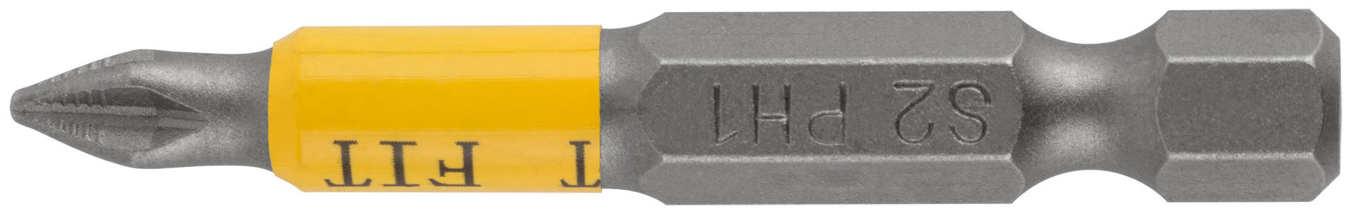 Биты кованые, сталь S2, односторонние 50 мм PH1, Профи 10 шт., блистер (57524)