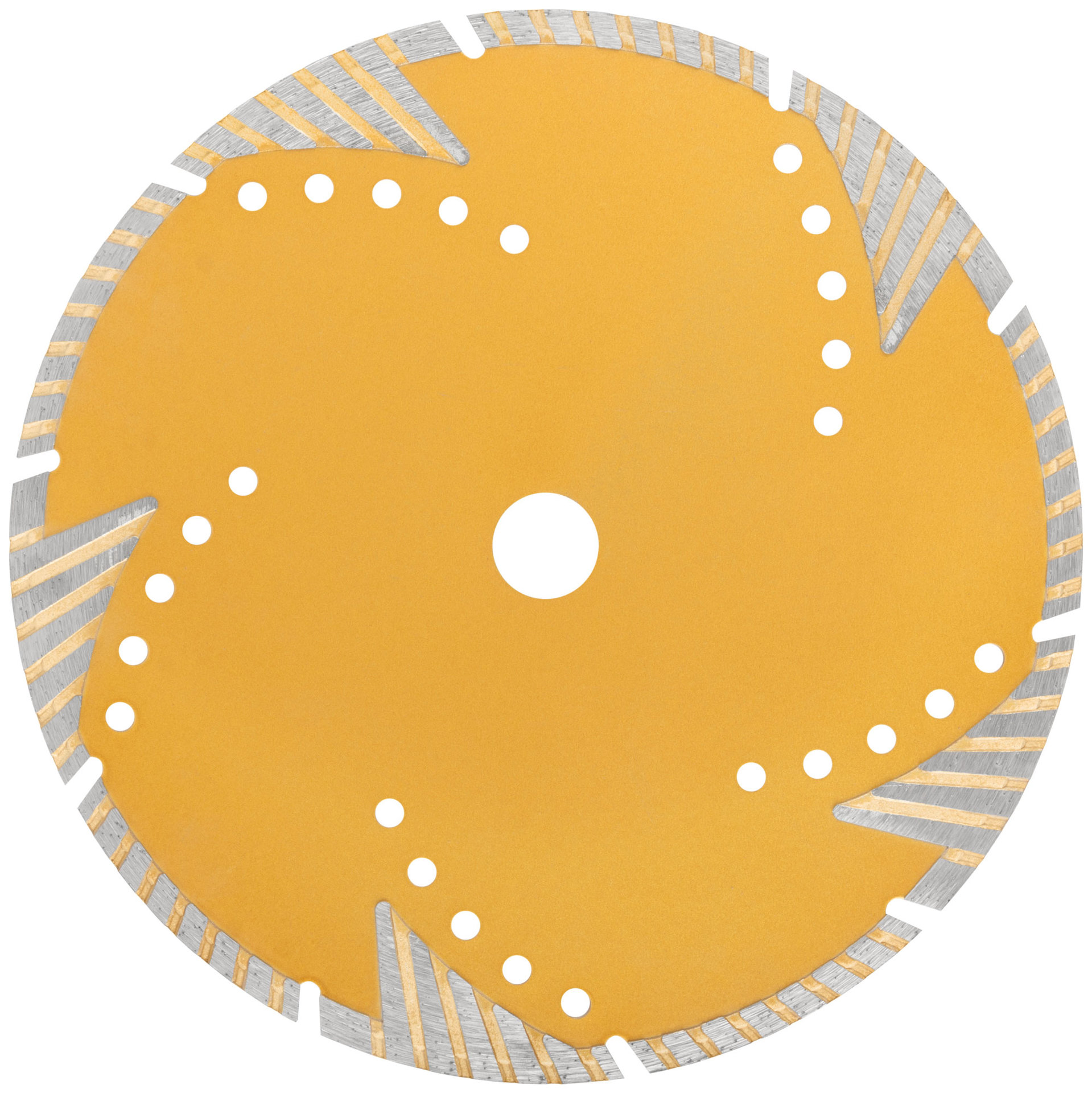 Диск отрезной алмазный универсальный с защитными секторами (сухая и влажная резка) 230х2,5х7,5х22,2 мм (37549)