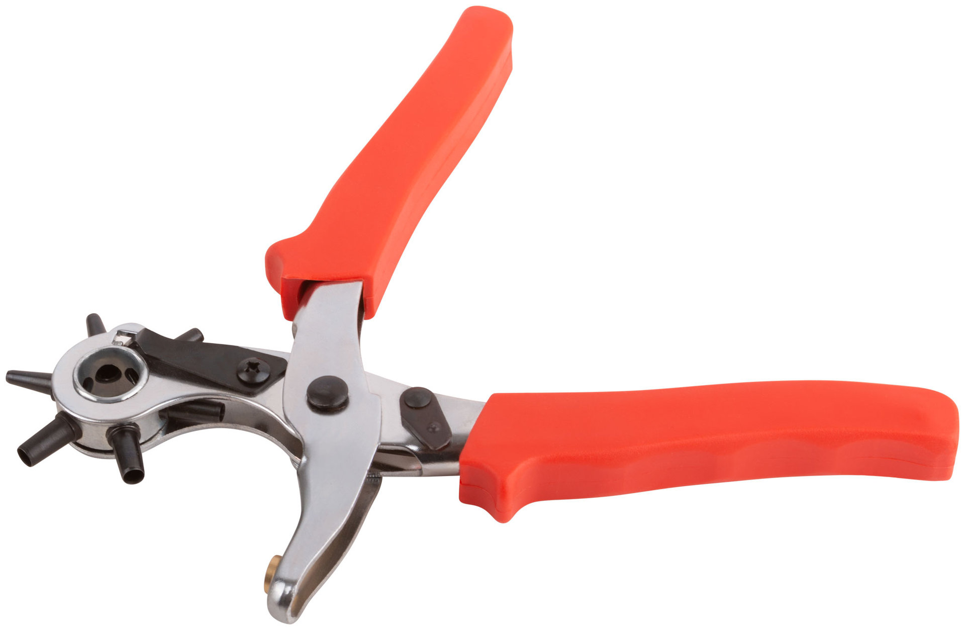 Дырокол-пробойник с револьверной головкой, усиленный (отверстия 2-3-3,5-4-4,5-5 мм ) (67426)