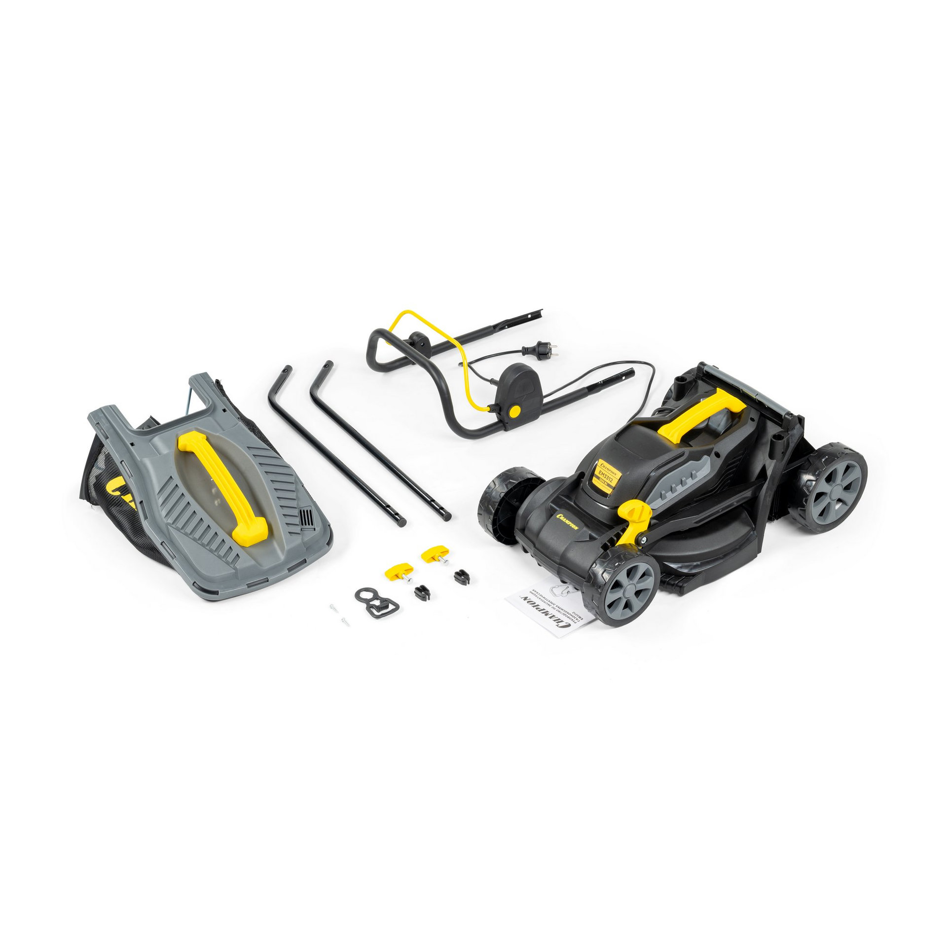 Газонокосилка эл. CHAMPION EM3414 (1,4 кВт травосб. 35л ширина 340мм 20-70мм, 10,7кг) (EM3414)