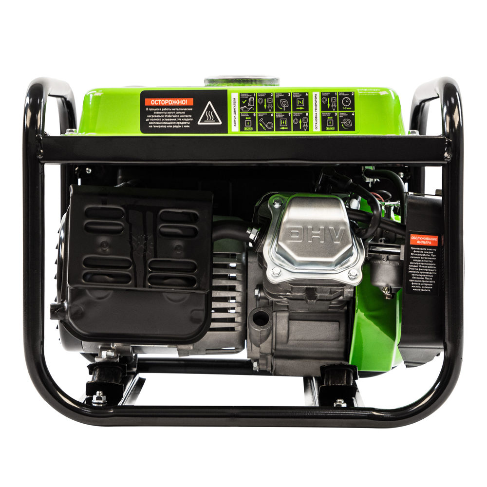 Генератор бензиновый БС-1200, 1 кВт, 230 В, четырехтактный, 5.5 л, ручной стартер Сибртех (94541)