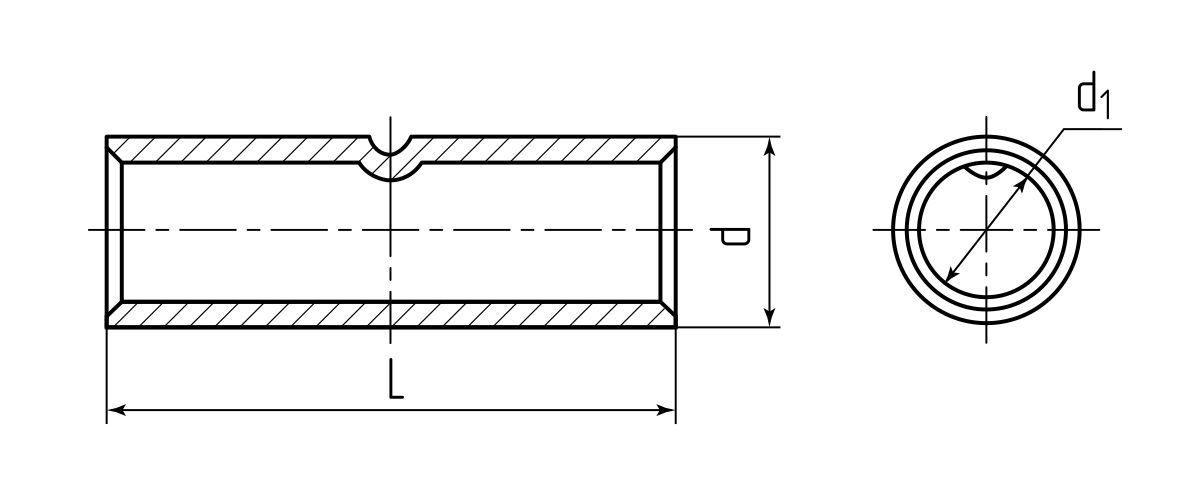 Гильза кабельная ГМЛ(DIN)-35 (КВТ) (65256)