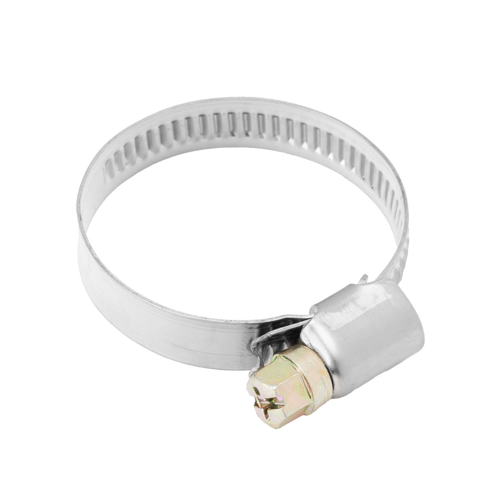 Хомуты нержавеющая сталь, Стандартное болтовое крепление 25-40 мм, 50 штук в упаковке, ширина 9 мм Сибртех (47581)