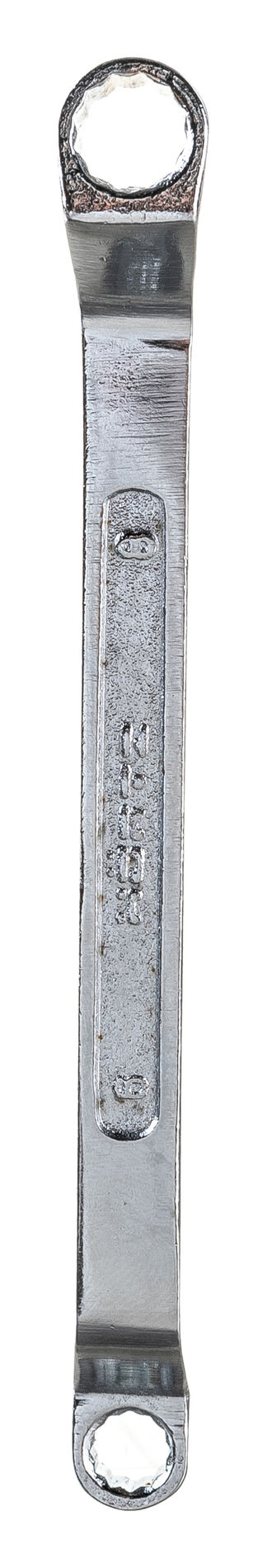 Ключ гаечный накидной двусторонний 6х8 мм хромирование HORTZ