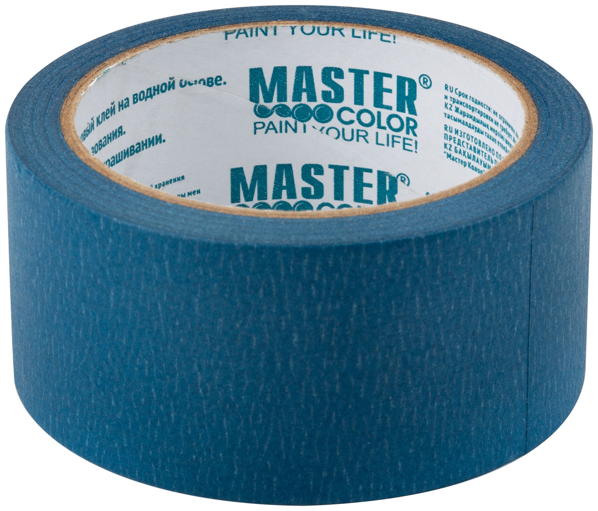 Лента малярная бумажная синяя, термостойкость до 100°C, УФ-стойкость до 14 дней, 48 мм х 25 м (30-6114)