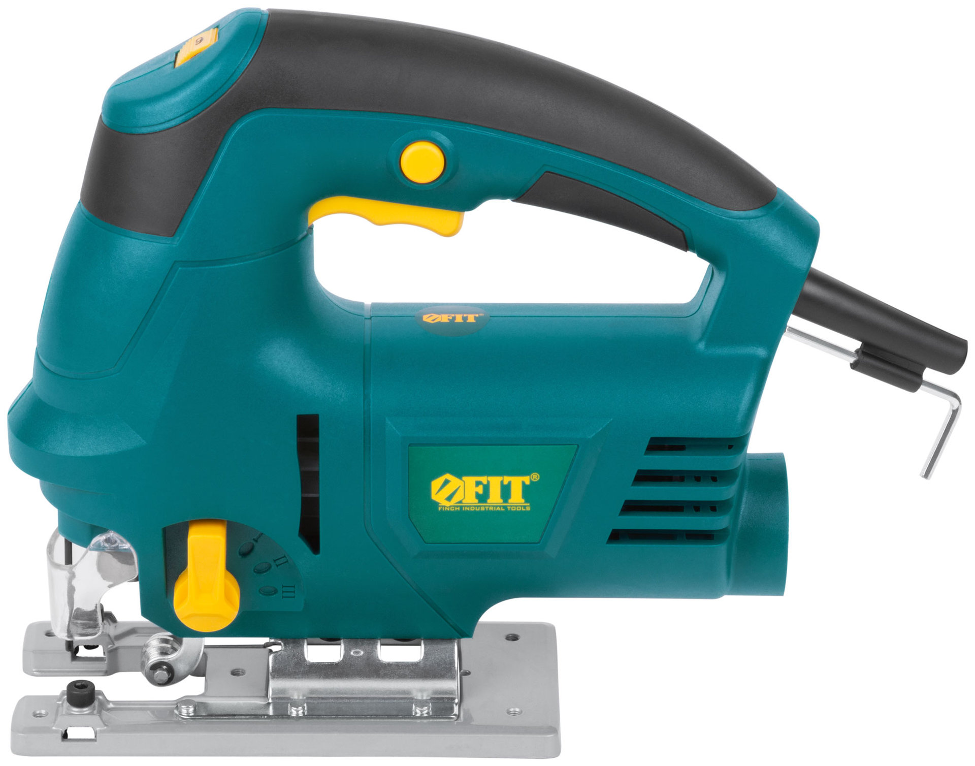 Лобзик 800 Вт; 0-3000 ход/мин; БзП; маятник; 100 мм; 3,15 кг; лазер; рез. накл.; коробка (80359)