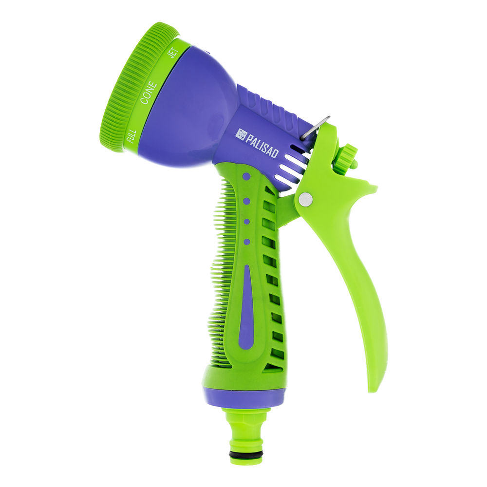 Набор для подключения шланга 3/4,пистолет 8 режимов полива, адаптер, 2 соединителя Palisad (65177)