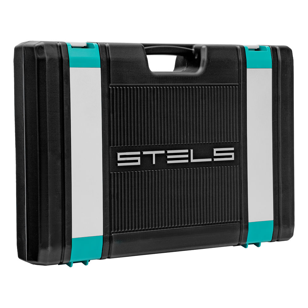 Набор инструментов, 1/4, 1/2, Cr-V, S2, усиленный кейс, 119 предметов Stels