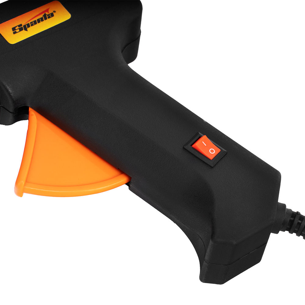 Набор клеевых пистолетов в кейсе, 7/11 мм, 20/100 Вт, 3/8 г/мин, выключатель Sparta (93038)