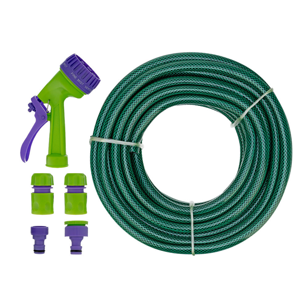 Набор поливочный, шланг 1/2, 15 м, 7 режимов пистолет, соединитель, адаптер Palisad (67424)