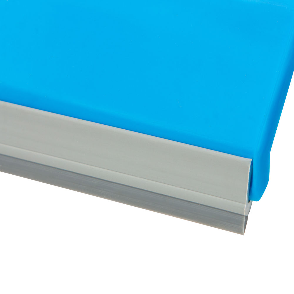 Набор: совок с кромкой 330 x 225 мм и щетка-сметка 285 мм, голубой, Home Palisad (933105)