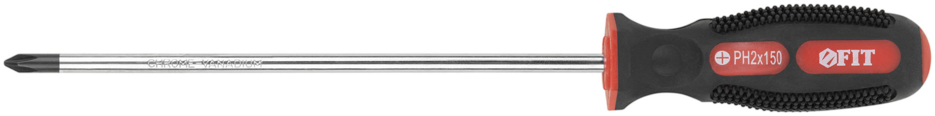 Отвертка Универсал, CrV сталь, прорезиненная ручка 5х150 мм РН1 (55107)