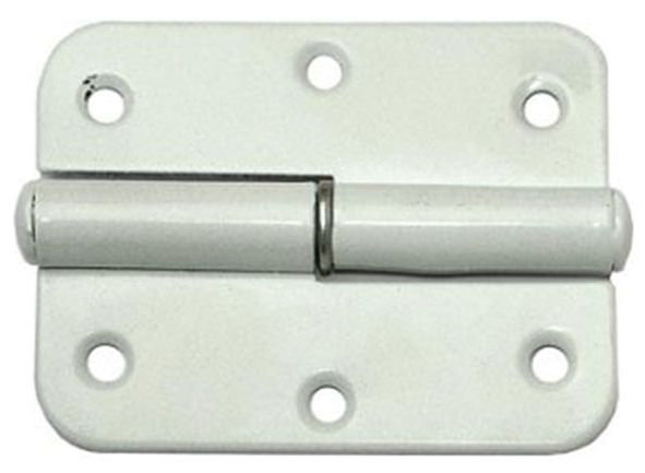 Петля накладная белая 40 мм, универсальная, 2 шт. (66396)