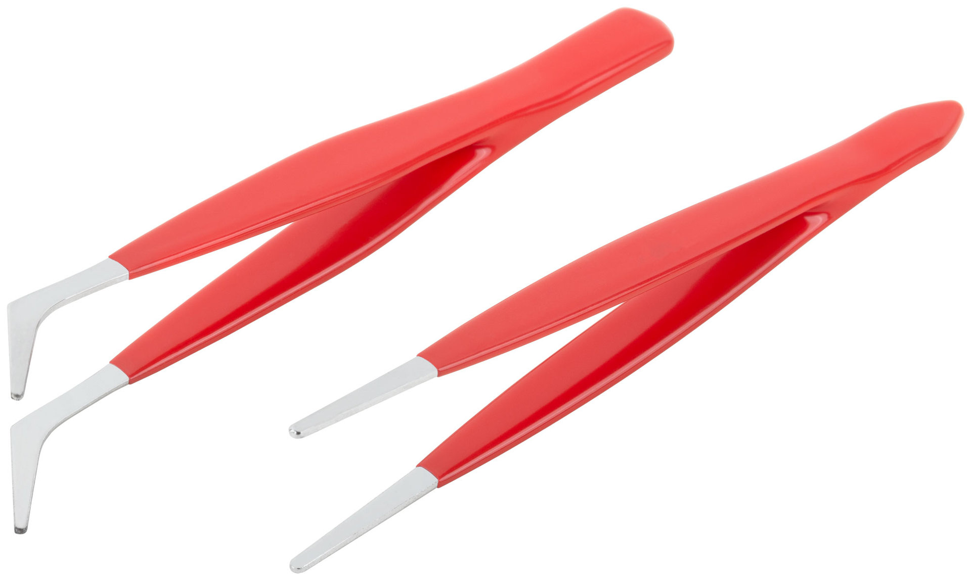 Пинцеты набор 2 шт. с ПВХ ручкой (67435)