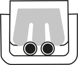 Пресс-клещи для одиночных штекеров Scotchlok™ с режущими кромками, O 0.4-1.1 мм, длина 155 мм (KN-975001)